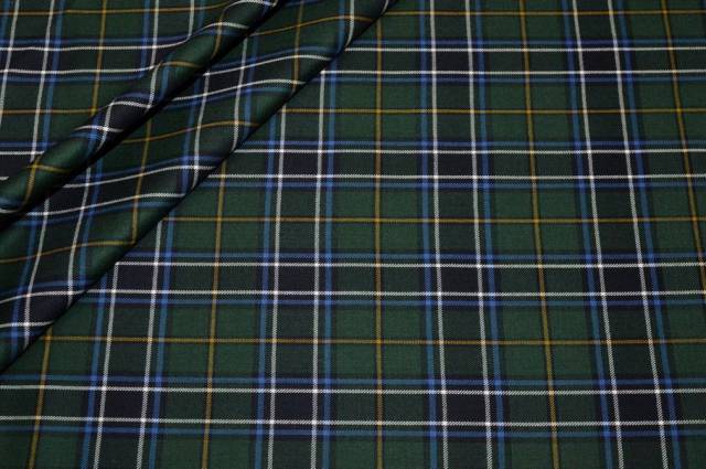 Vendita on line tessuto tasmania pura lana tartan verdone - occasioni e scampoli lane e cashmere