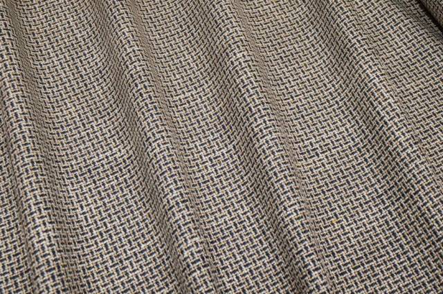 Vendita on line tessuto misto lino fantasia geometrica - tessuti abbigliamento lino