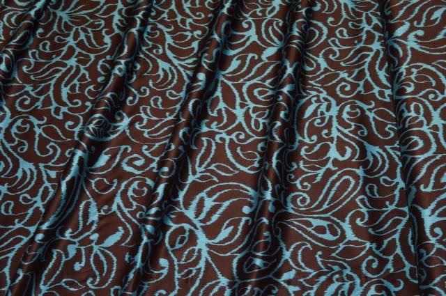 Vendita on line tessuto rasatello pura viscosa fantasia vintage - tessuti abbigliamento taffetas / rasi / shantung