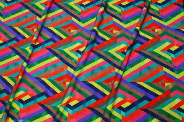 Vendita on line tessuto pura viscosa fantasia geometrica - occasioni e scampoli tessuti fantasie 