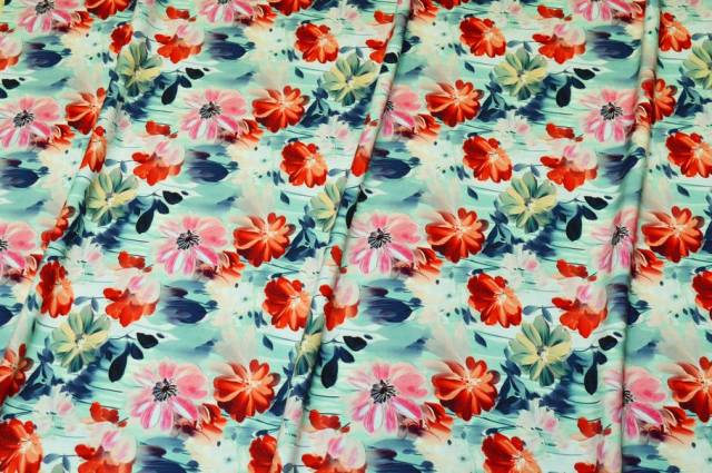 Vendita on line tessuto pura viscosa fantasia floreale - occasioni e scampoli tessuti fantasie 