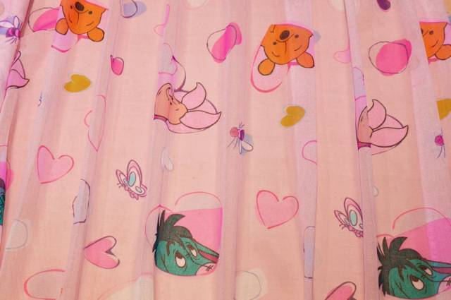 Vendita on line tessuto tenda winnie pooh rosa - tessuti per