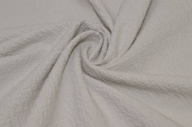 Vendita on line tessuto cotone stretch goffrato grigio perla - tessuti abbigliamento