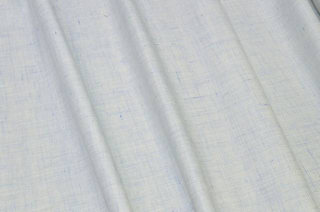 Vendita on line tessuto lino lana celeste fiammato - tessuti abbigliamento lino fantasia