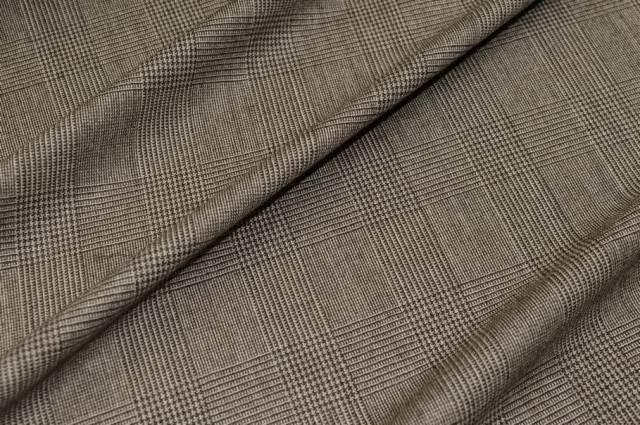 Vendita on line tessuto lana stretch principe di galles tortora - prodotti