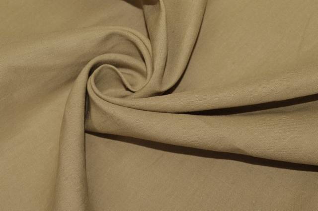 Vendita on line tessuto lino e cotone beige - tessuti abbigliamento lino