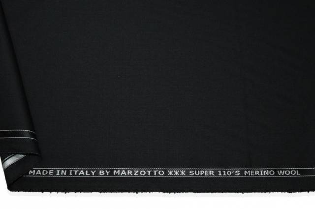 Vendita on line tessuto pura lana merino 110's marzotto nero - prodotti