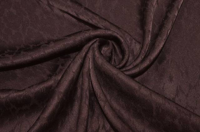 Vendita on line tessuto pura seta maculato marrone - prodotti tessuti abbigliamento