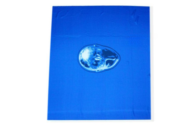 Vendita on line pannello pura seta fantasia fondo bluette - prodotti tessuti abbigliamento