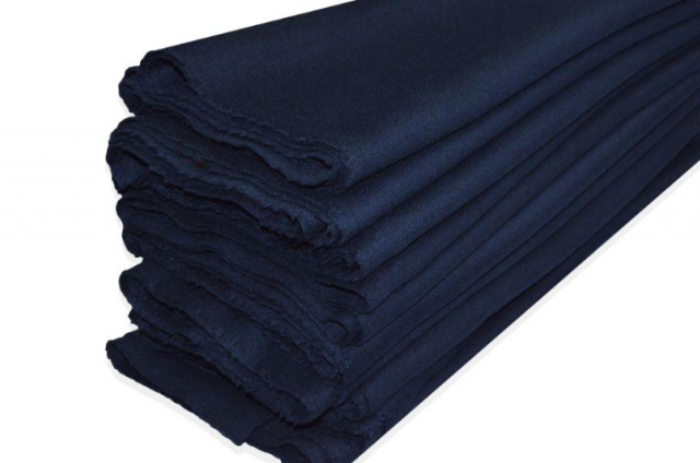 Vendita on line scampoli cappotto puro cashmere blu - occasioni e scampoli lane e cashmere
