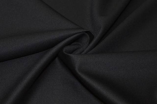 Vendita on line tessuto tasmania lana stretch nero - tessuti abbigliamento lana