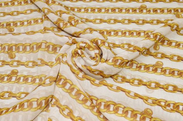 Vendita on line tessuto georgette pura seta fantasia catene - prodotti