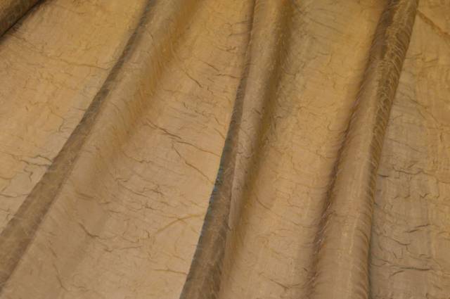 Vendita on line tessuto tenda organza stropicciata sfumato giallo e blu - tessuti per a metraggio classiche