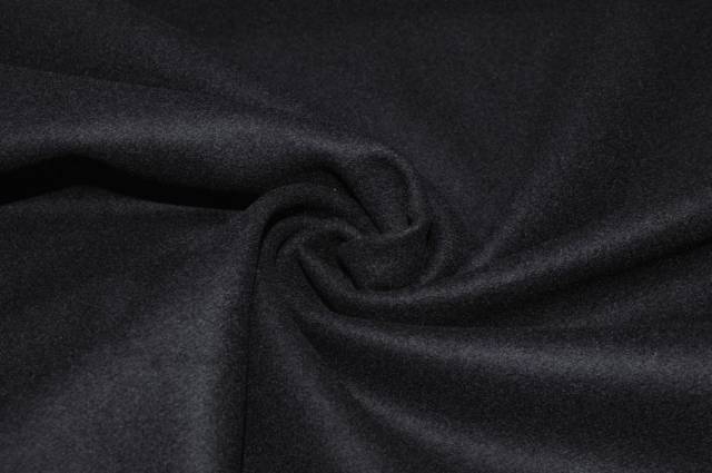 Vendita on line tessuto cappotto pura lana nero - tessuti abbigliamento lana