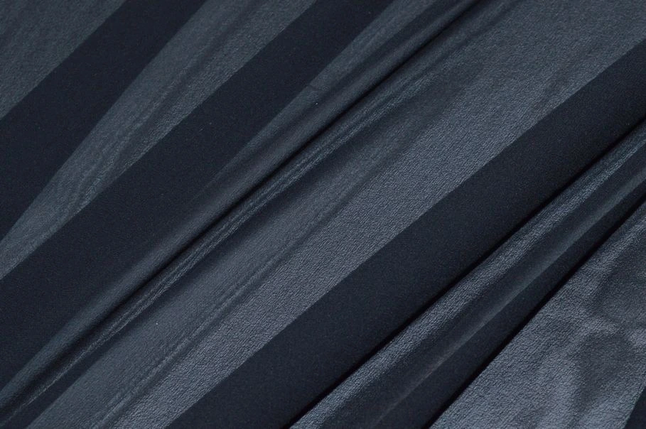 Vendita on line tessuto georgette pura seta blu notte - tessuti abbigliamento sete