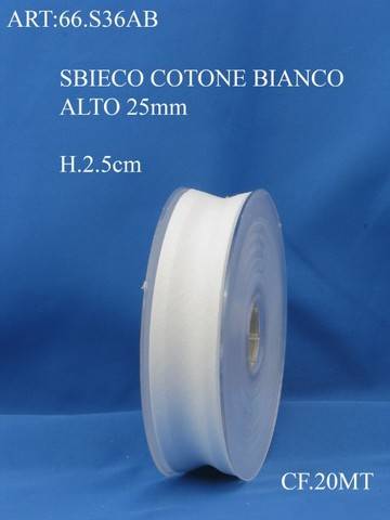 Vendita on line sbieco cotone bianco h cm 2.50 mt 20 - prodotti