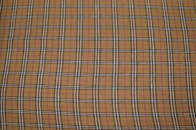 Vendita on line tessuto lino scacco marrone - tessuti abbigliamento lino fantasia