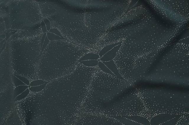 Vendita on line scampolo georgette grigio fantasia laminata argento - tessuti abbigliamento