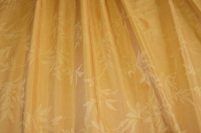 Vendita on line tessuto shantung arredo fantasia foliage giallo - prodotti