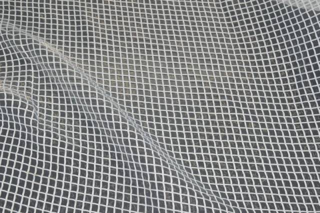 Vendita on line scampolo organza quadretto bianca - tessuti abbigliamento
