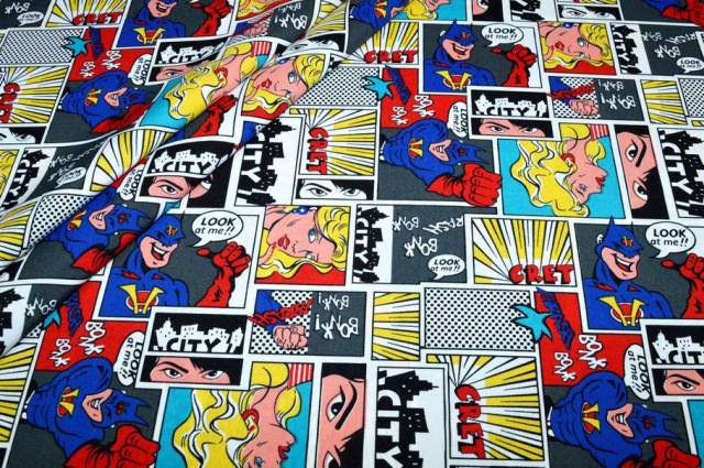 Vendita on line tessuto comfort comics - tessuti abbigliamento