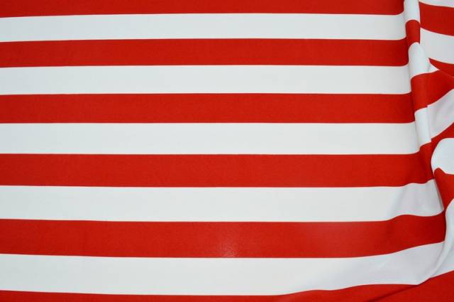 Vendita on line tessuto comfort riga bianco/rosso - tessuti abbigliamento