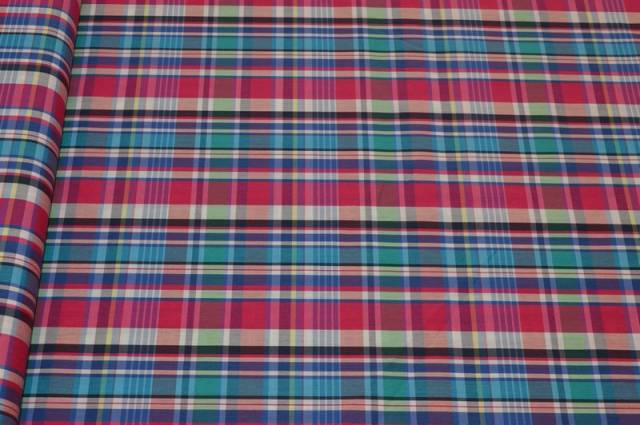 Vendita on line tessuto cotone elasticizzato scacco 2 - tessuti abbigliamento scacchi e scozzesi composizioni varie