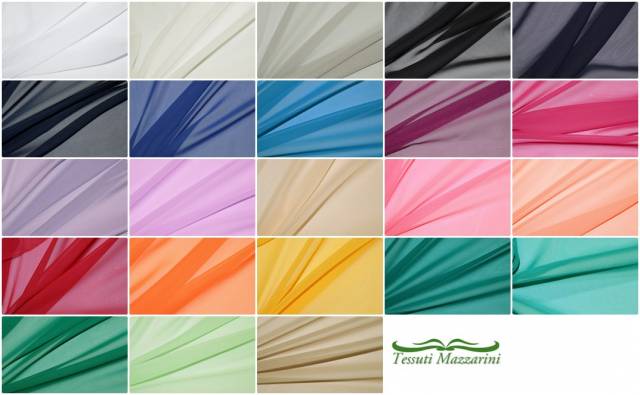 Vendita on line tessuto chiffon uniti - prodotti tessuti abbigliamento