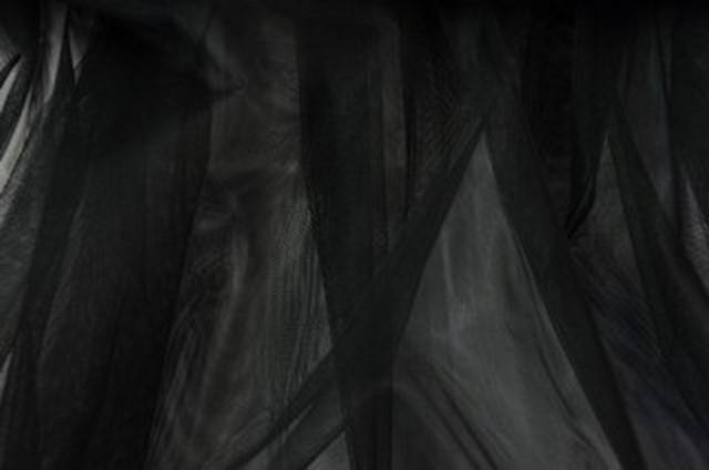 Vendita on line tulle rigido savoia nero - prodotti tessuti abbigliamento