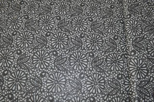 Vendita on line paillettes fantasia bianco/nero - tessuti abbigliamento