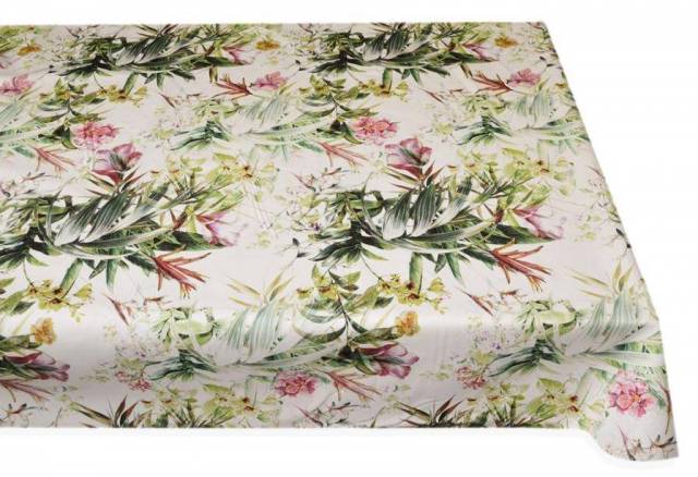 Vendita on line tessuto cotone antimacchia fantasia caraibi - tessuti per tovaglie