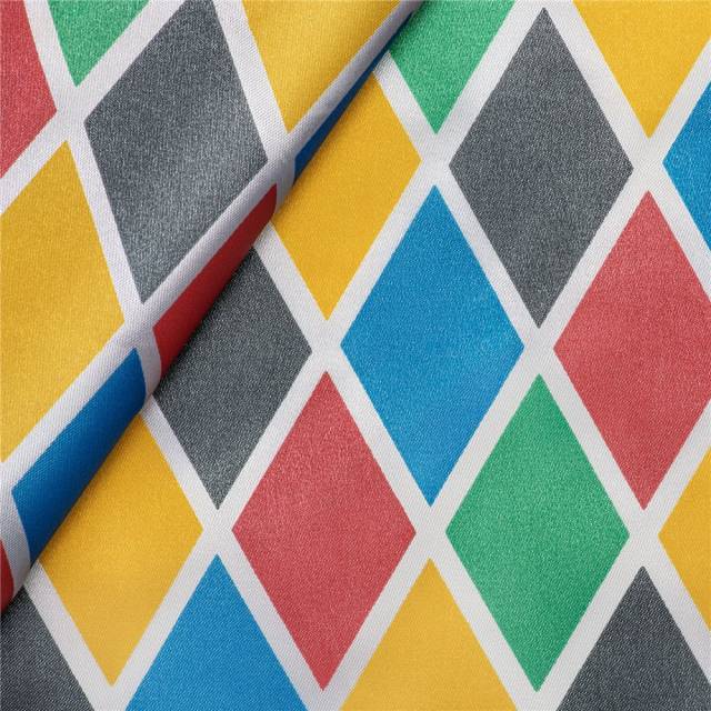 Vendita on line raso stampato arlecchino grande 300 - ispirazioni carnevale raso unito e fantasia