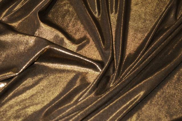Vendita on line maglina laminata lurex nero/oro - ispirazioni danza e spettacolo tessuti 