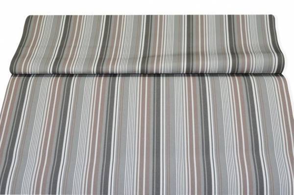 Vendita on line tenda sole rimini riga grigio/tortora altezza 140 cm - tessuti per per da esterno altezza cm 140