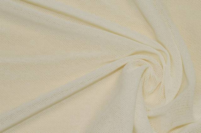 Vendita on line scampolo tulle/retina-elastico panna - tessuti abbigliamento