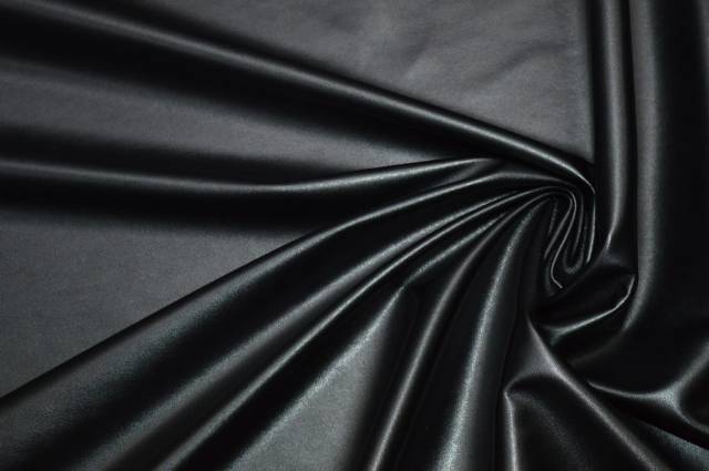Vendita on line ecopelle elasticizzata nera - tessuti abbigliamento