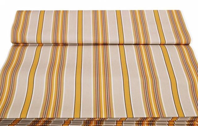 Vendita on line tenda sole rimini riga gialla/ecru' altezza 200 cm - tessuti per per da esterno altezza cm 200