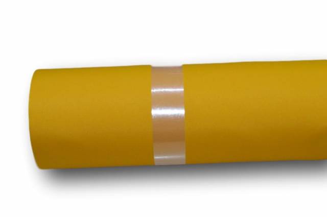 Tessuto per tende da sole Righe 140 cm trattamento impermeabile - Giallo  M973