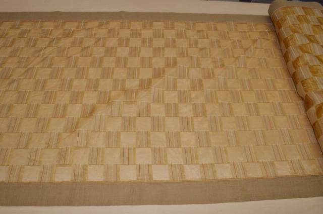 Vendita on line tessuto tendino scacchi organza h 73 - prodotti