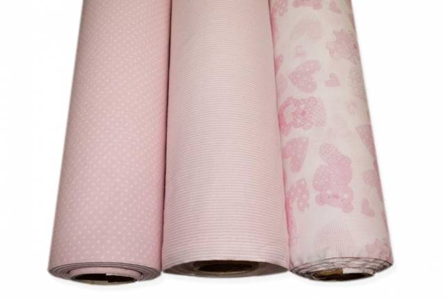 Vendita on line coordinati cotone rosa bimba - cotoni fantasie varie