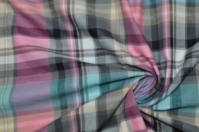 Vendita on line tessuto cotone camicia scozzese 50 - tessuti abbigliamento scacchi e scozzesi composizioni varie