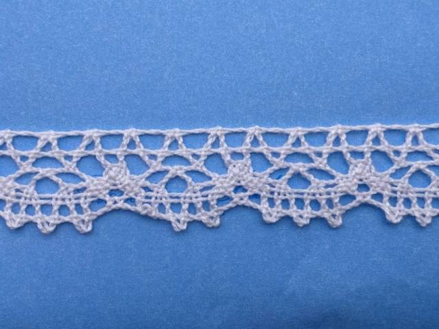 Vendita on line pizzo cotone bianco altezza cm 1.80 - mercerie e accessori cucito pizzi vari cotone