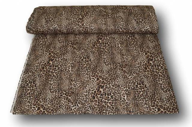 Vendita on line cotone scamosciato streatch leopardato - tessuti abbigliamento