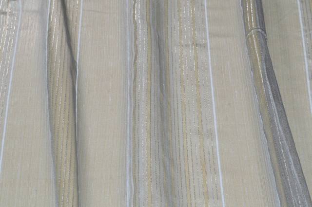 Vendita on line scampolo tenda organza grigia lurex argento - tessuti per a metraggio moderne