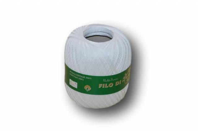 Vendita on line gomitoli cotone filo di scozia bianco titolo n° 25 - mercerie e accessori cucito gomitoli lana e cotone