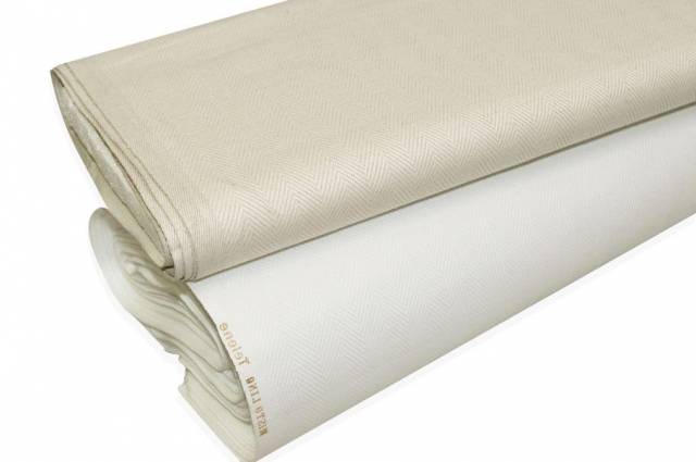 Vendita on line strofinaccio misto lino spinato - tessuti per tovaglie