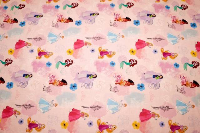 Vendita on line tessuto cotone disney principesse - tessuti arredo casa