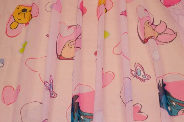 Vendita on line tessuto tenda winnie pooh rosa - tessuti per