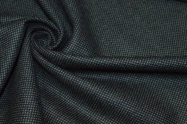 Vendita on line tessuto pura lana merino occhio di pernice grigio nero - tessuti abbigliamento