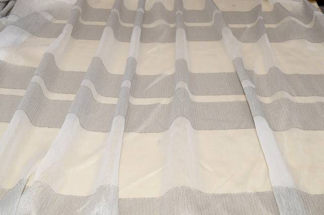 Vendita on line tessuto tenda riga orizzontale grigia - prodotti